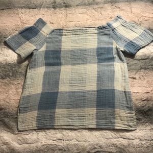 On/Off Shoulder 100% cotton Top Size M